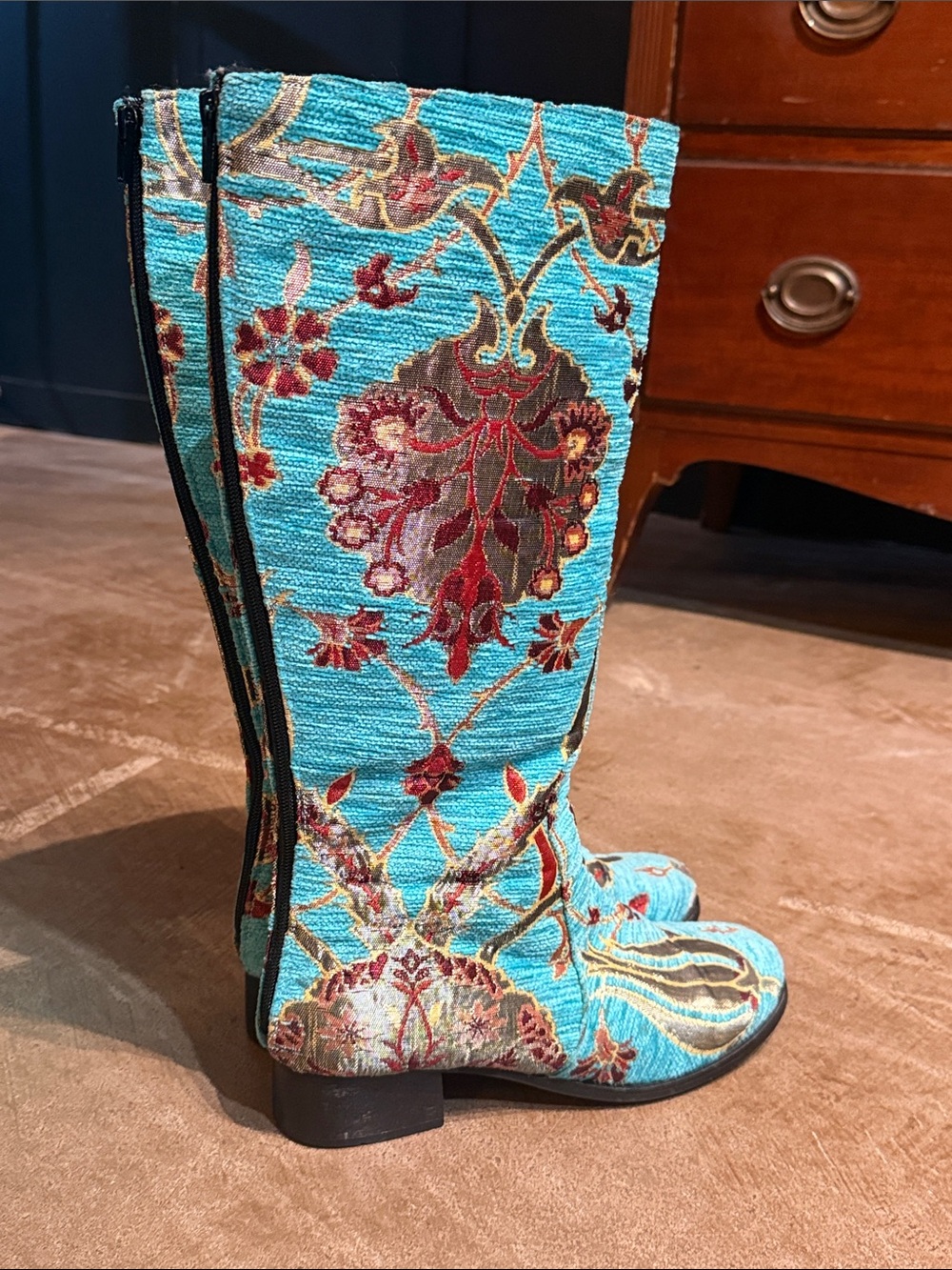 Scarlet Tapestry Boots